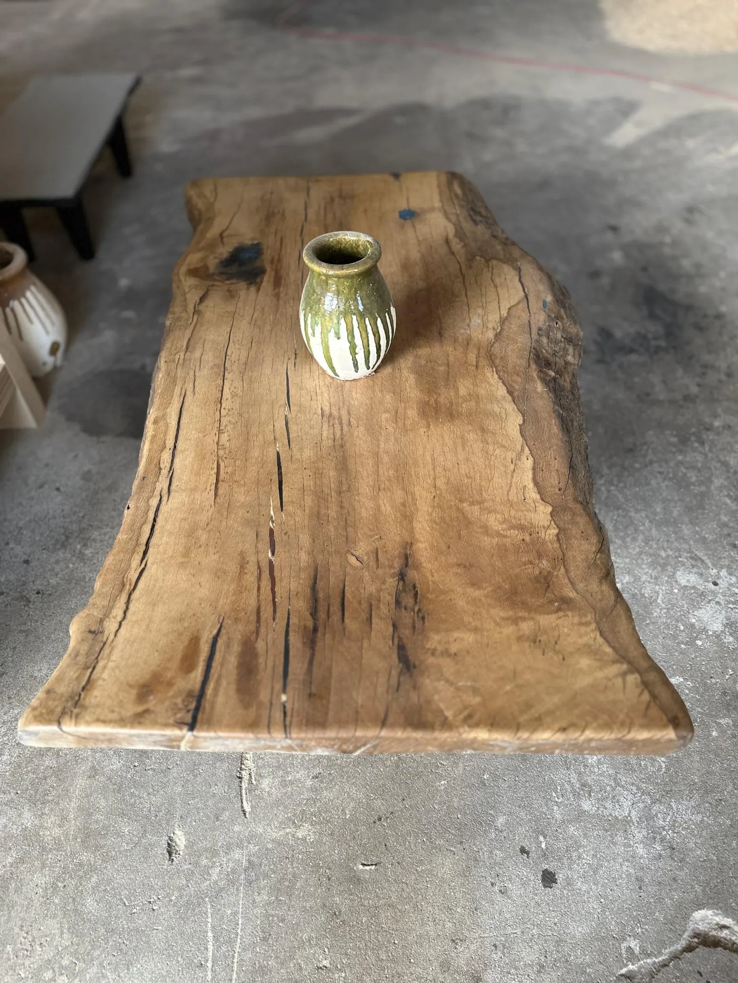 Live Edge Oak Wood Dining Table Top • Handmade Farmhouse CoffeeTable Top
