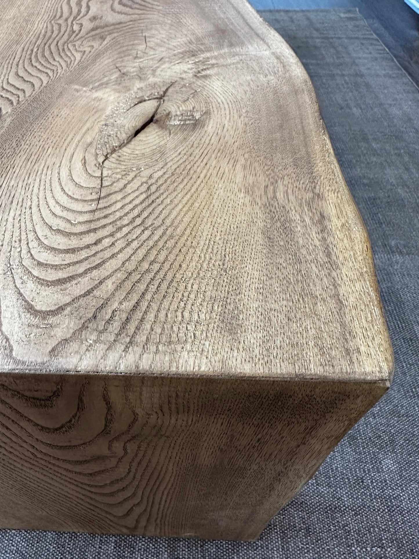 Reclaimed Waterfall Coffee Table - Live Edge Coffee Table