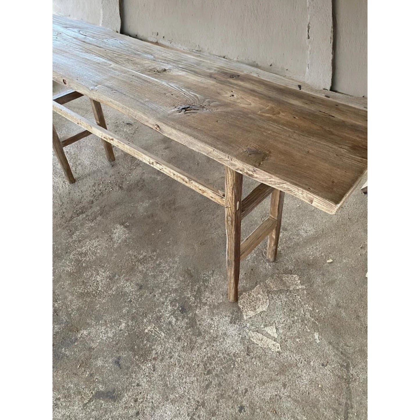 Handmade Rustic Entryway Furniture • Reclaimed Wood Console Dresser Table