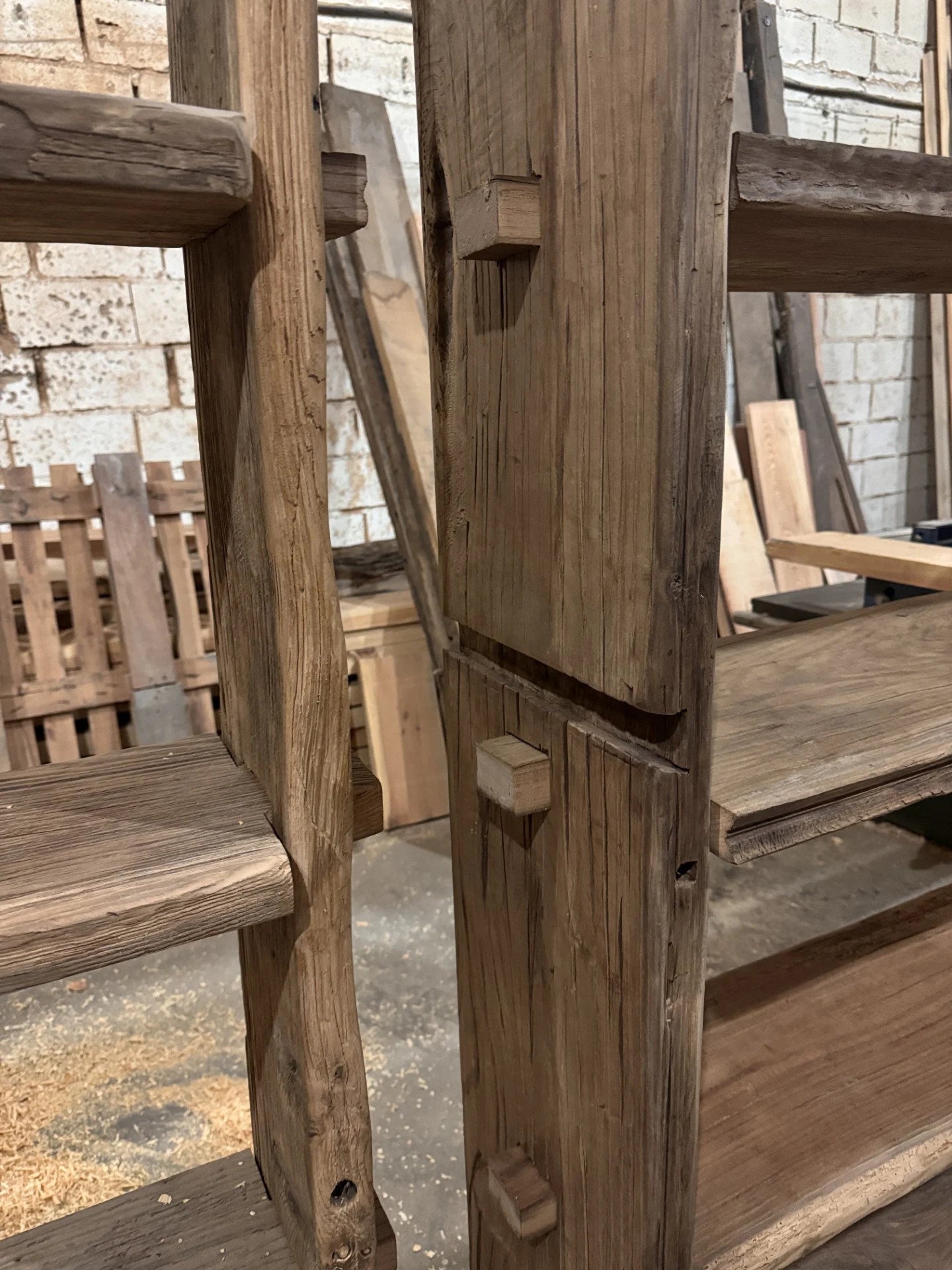 Reclaimed Wooden Shelves • Rustic Wood Shelf Kitchen - Living Room