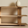 Reclaimed Wooden Shelving Unit With Three Shelves • Rustic Wood Shelf for Living Room
