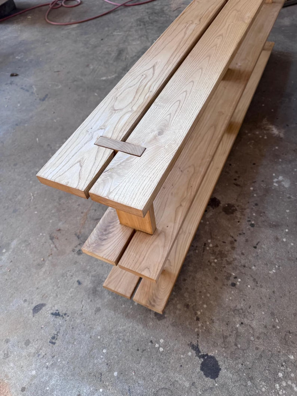 Reclaimed Wooden Shelving Unit With Three Shelves • Rustic Wood Shelf for Living Room