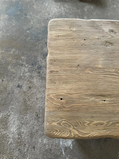 Reclaimed Square Coffee Table • Handmade Live Edge Wood Furniture