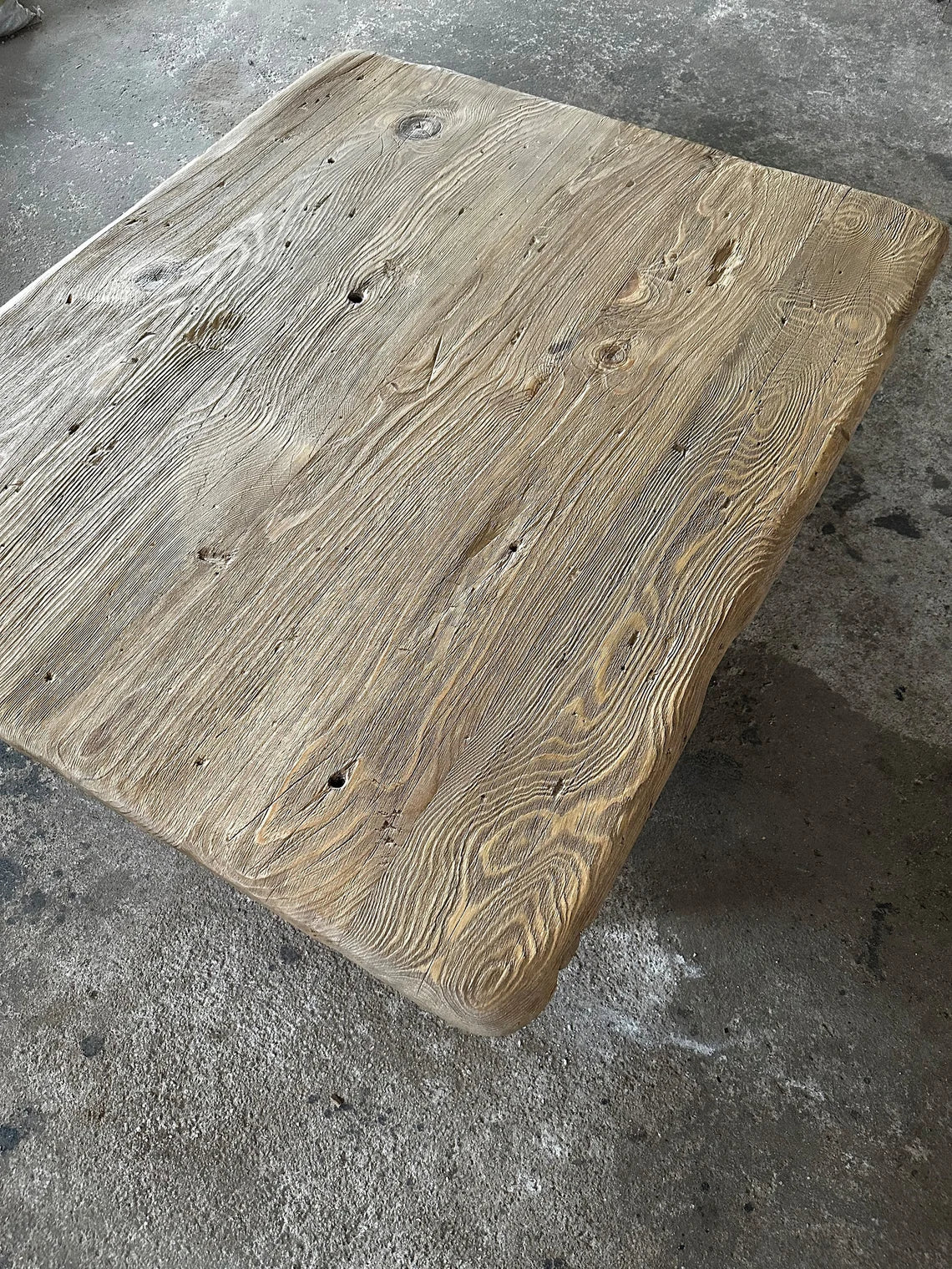 Reclaimed Square Coffee Table • Handmade Live Edge Wood Furniture