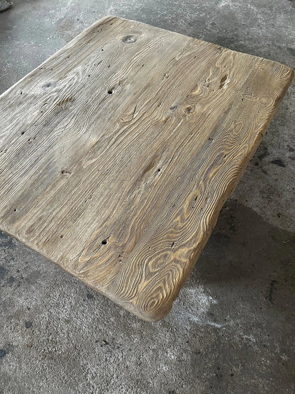 Reclaimed Square Coffee Table • Handmade Live Edge Wood Furniture