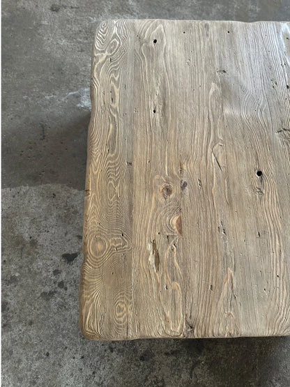 Reclaimed Square Coffee Table • Handmade Live Edge Wood Furniture