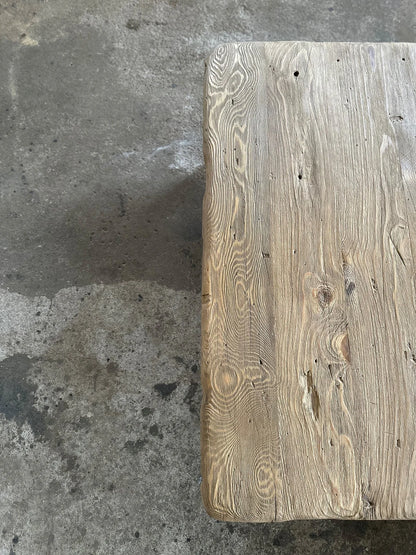 Reclaimed Square Coffee Table • Handmade Live Edge Wood Furniture