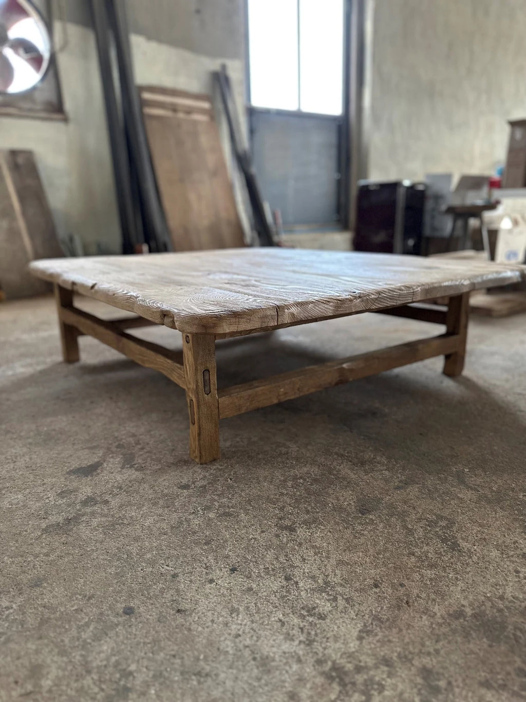 Reclaimed Square Coffee Table • Handmade Live Edge Wood Furniture