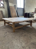 Reclaimed Square Coffee Table • Handmade Live Edge Wood Furniture