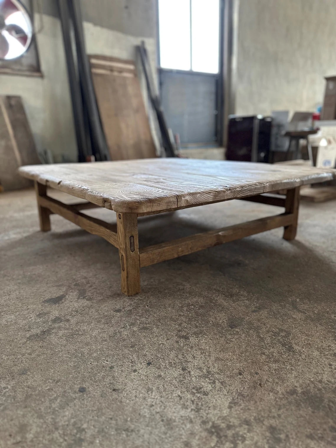 Reclaimed Square Coffee Table • Handmade Live Edge Wood Furniture