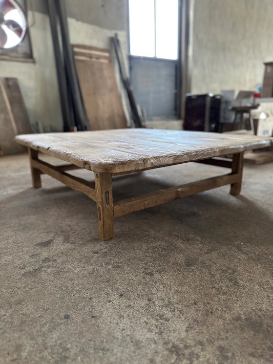 Reclaimed Square Coffee Table • Handmade Live Edge Wood Furniture