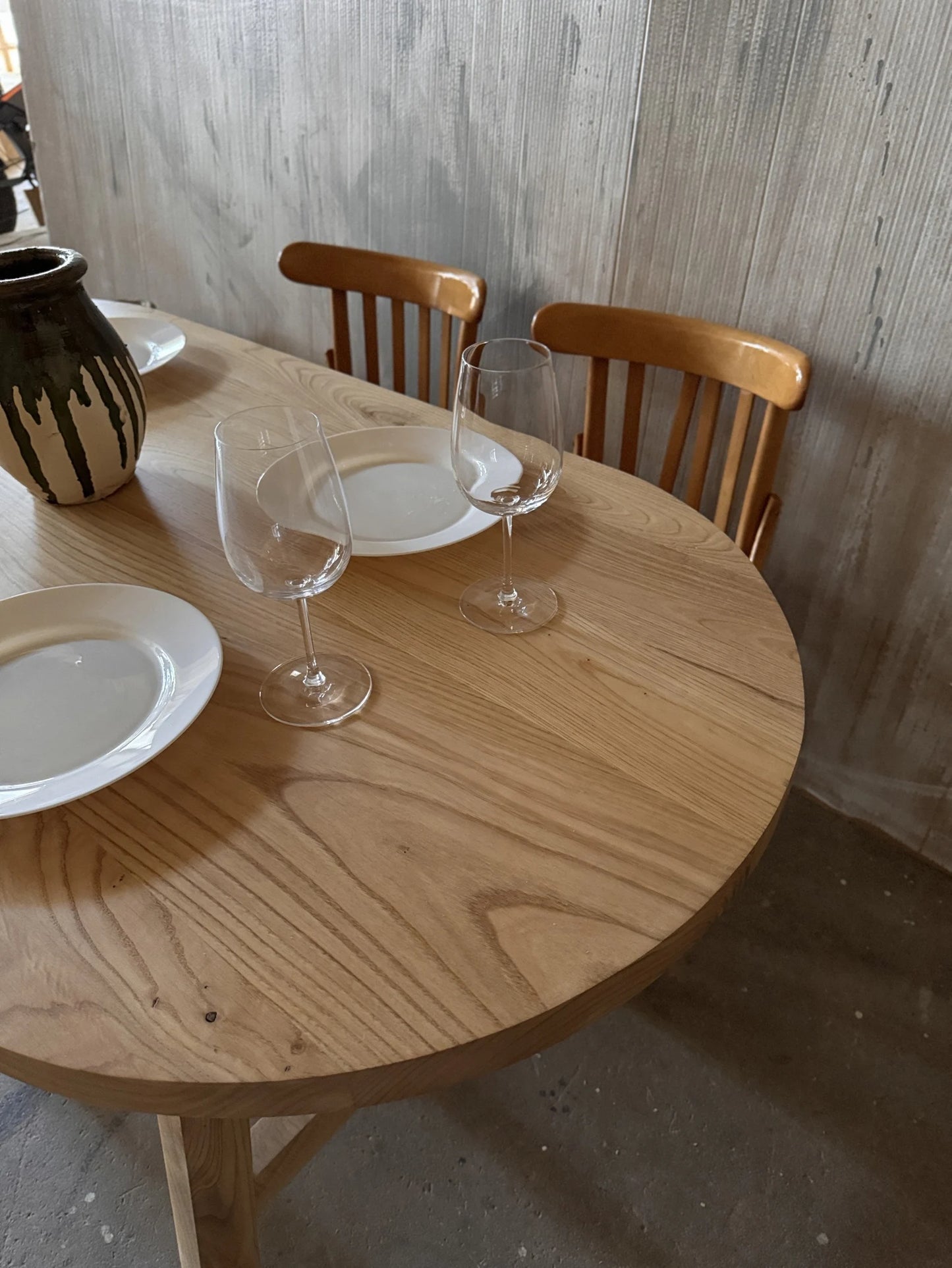 Oak Wood Dining Table • Handmade Farmhouse Dining Table
