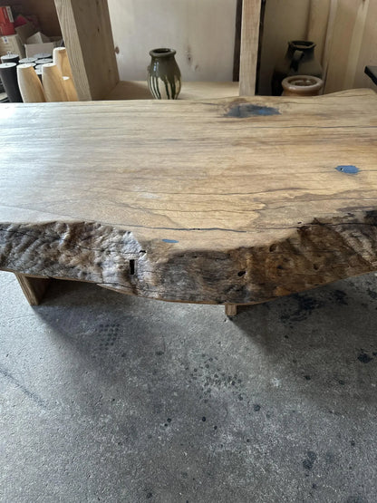 Live Edge Oak Wood Dining Table Top • Handmade Farmhouse CoffeeTable Top
