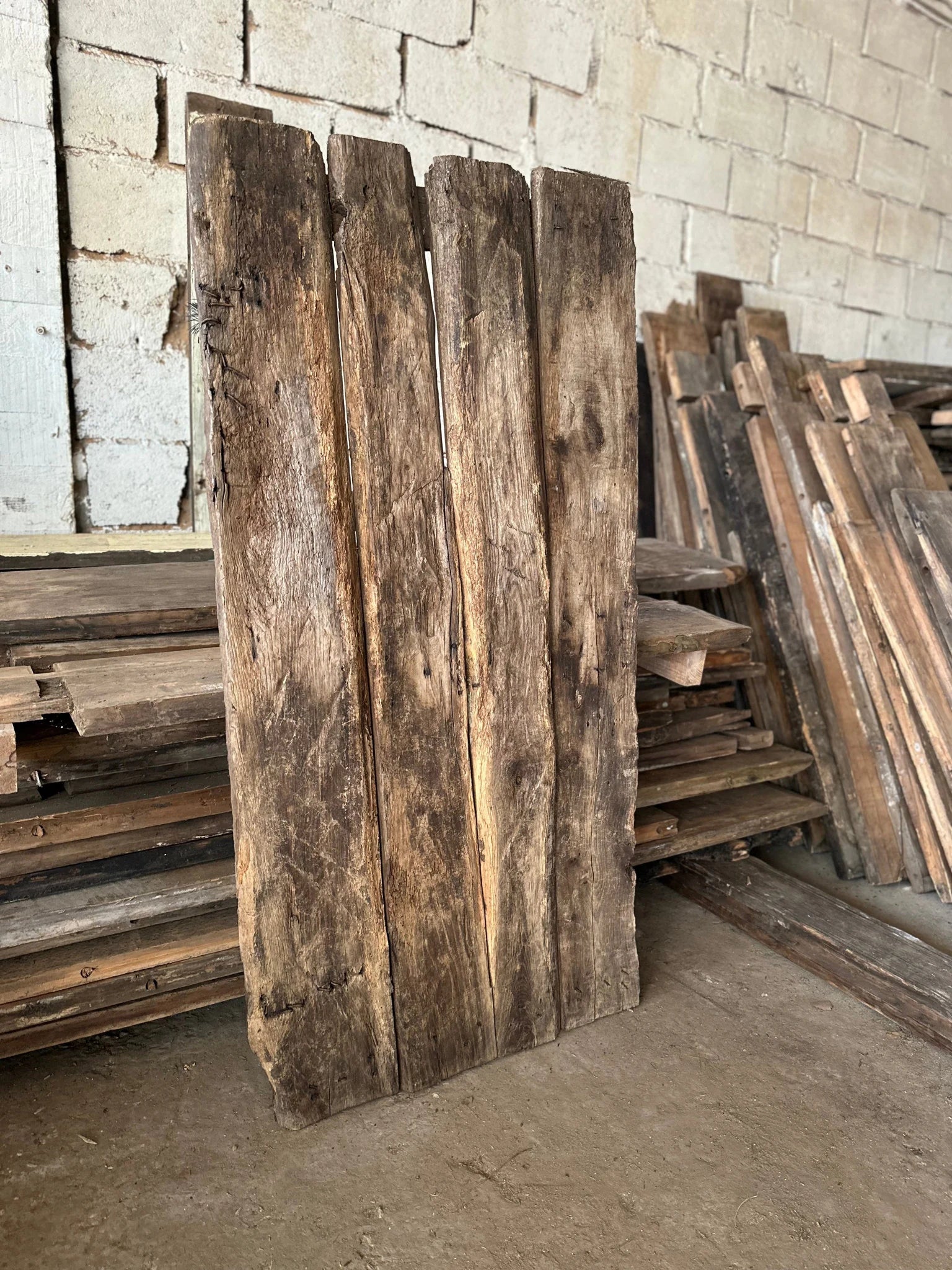 Vintage Door • Reclaimed Wood Table Top • Handmade Reclaimed Coffee Table