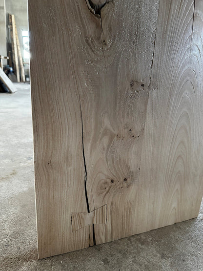 Narrow Entryway Live Edge Console Table  •  Handmade Farmhouse Reclaimed Oak Wood Furniture