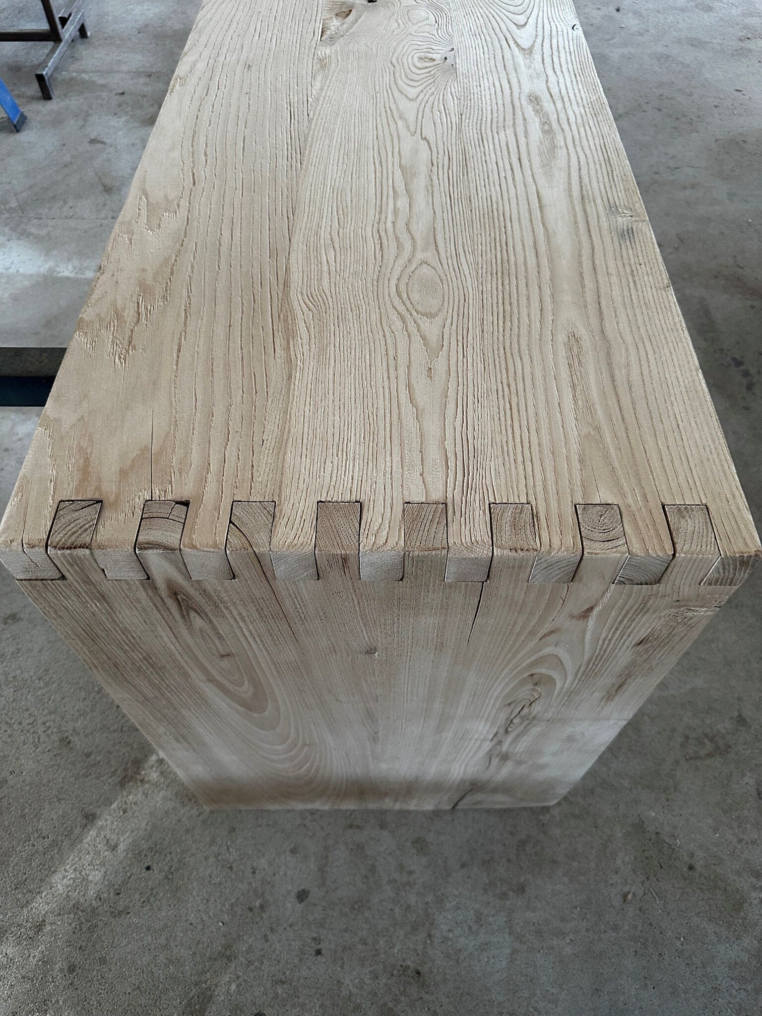 Narrow Entryway Live Edge Console Table  •  Handmade Farmhouse Reclaimed Oak Wood Furniture