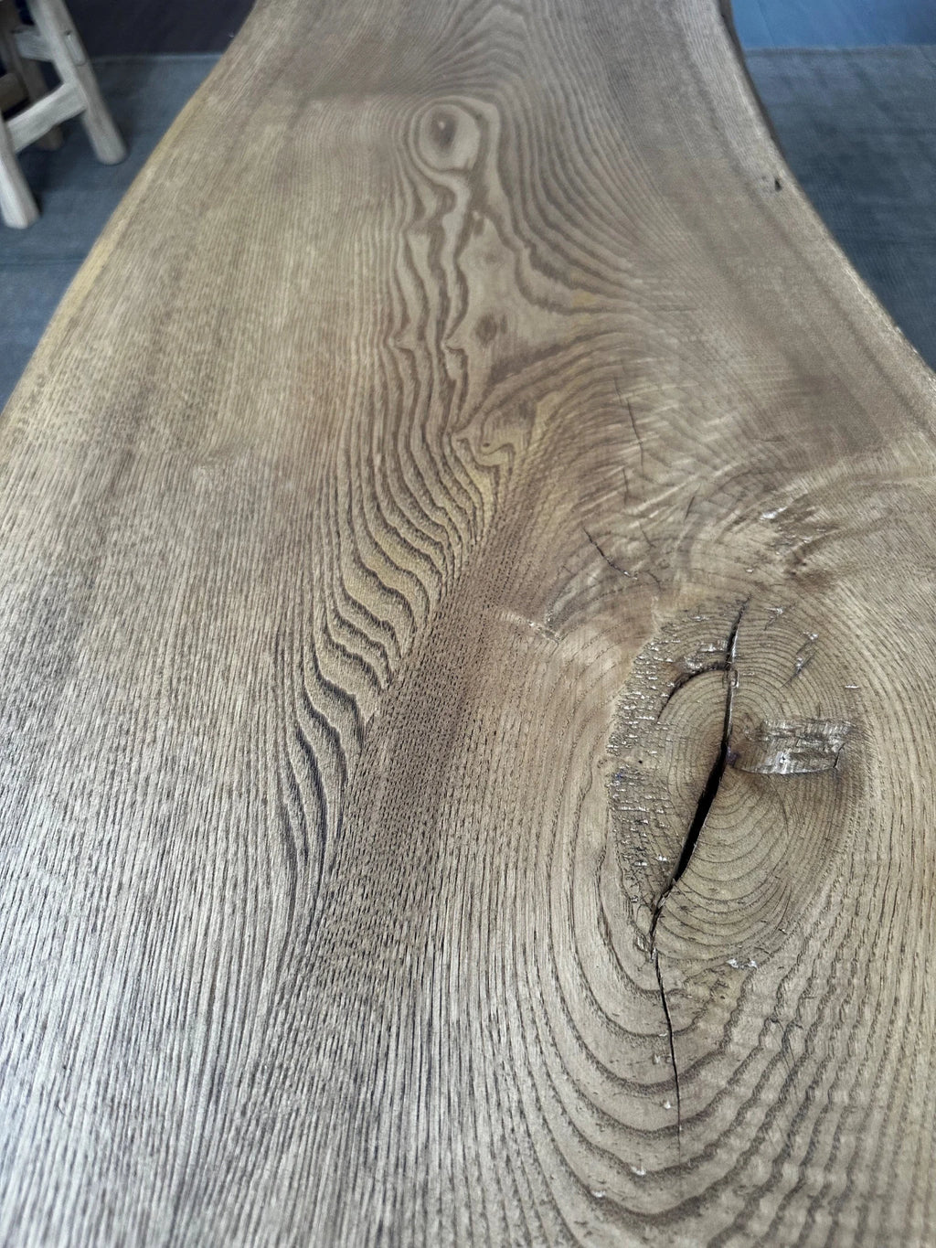Reclaimed Waterfall Coffee Table - Live Edge Coffee Table