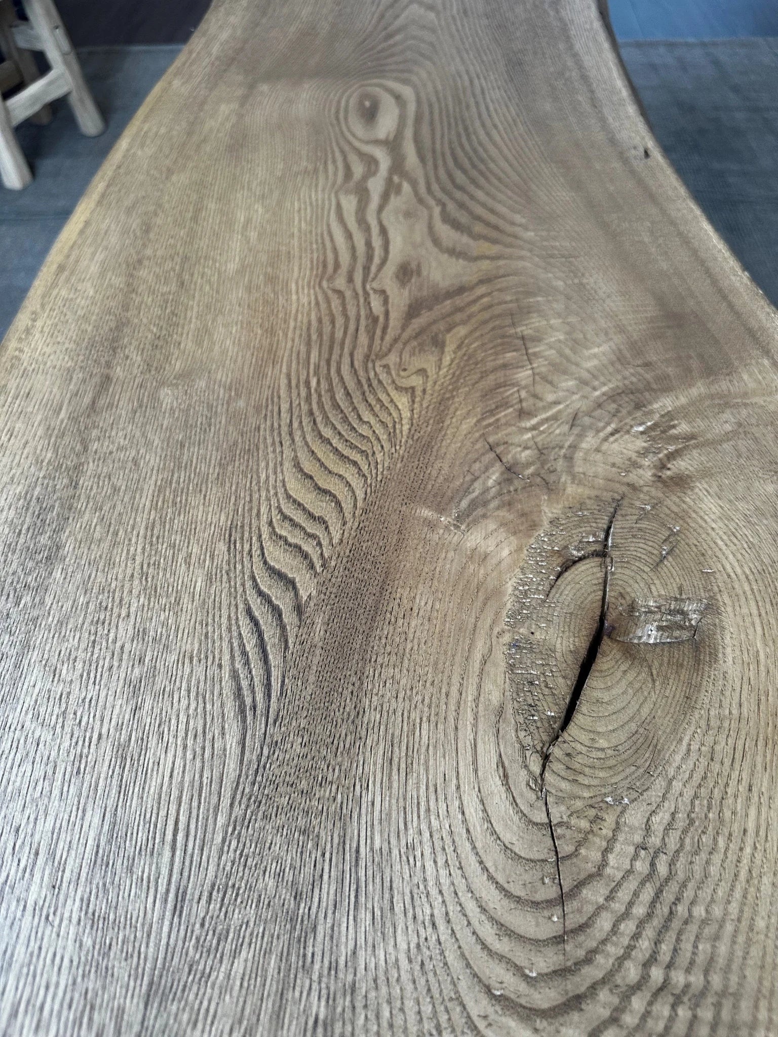 Reclaimed Waterfall Coffee Table - Live Edge Coffee Table