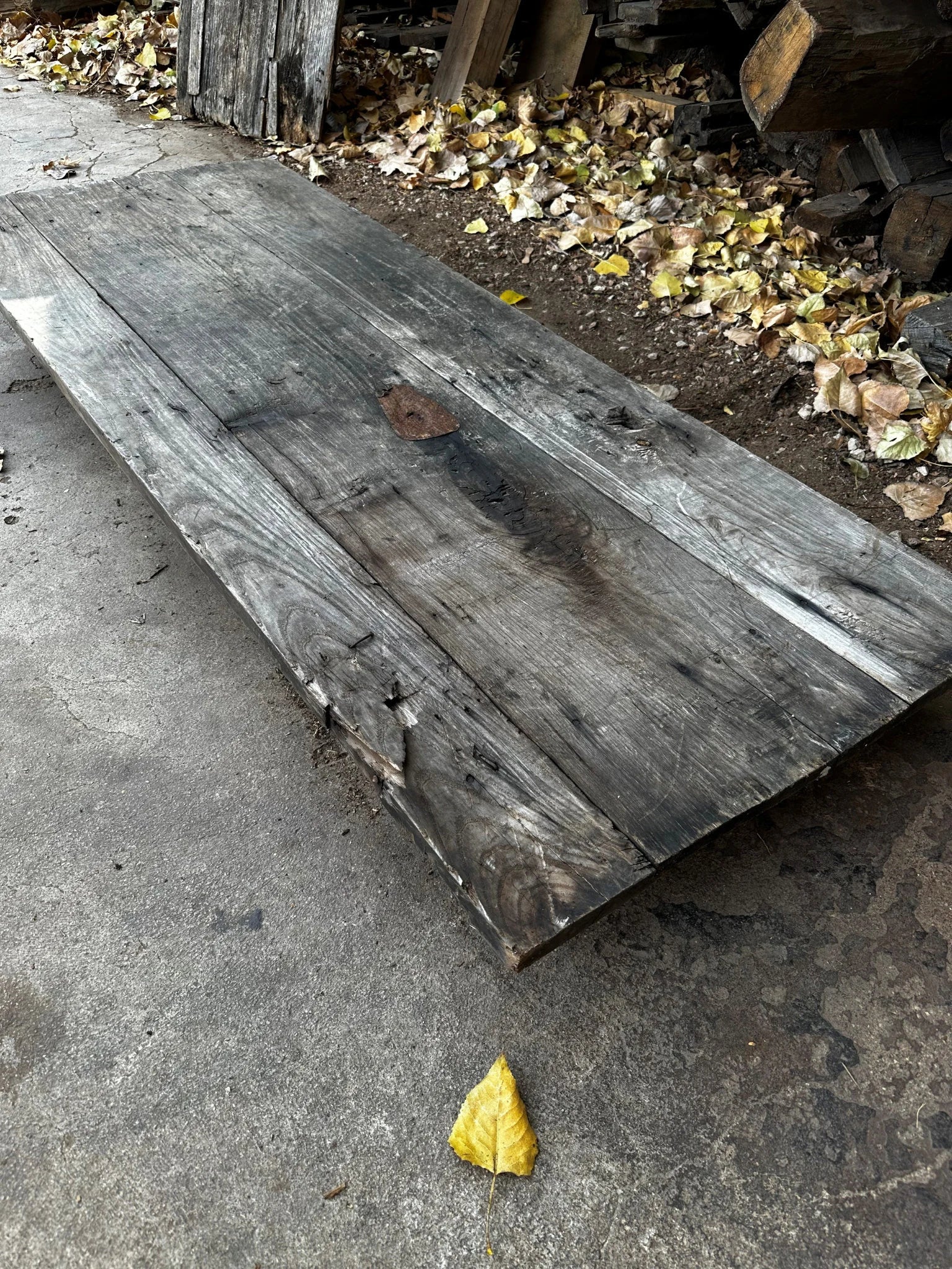 Vintage Door • Reclaimed Wood Table Top • Handmade Reclaimed Coffee Table