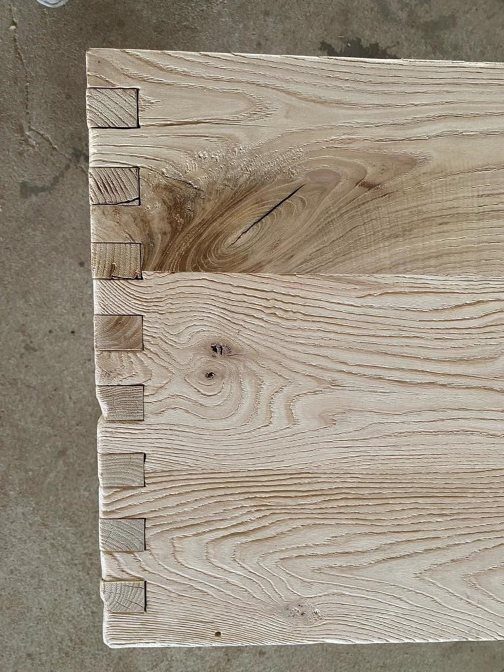 Narrow Entryway Live Edge Console Table  •  Handmade Farmhouse Reclaimed Oak Wood Furniture