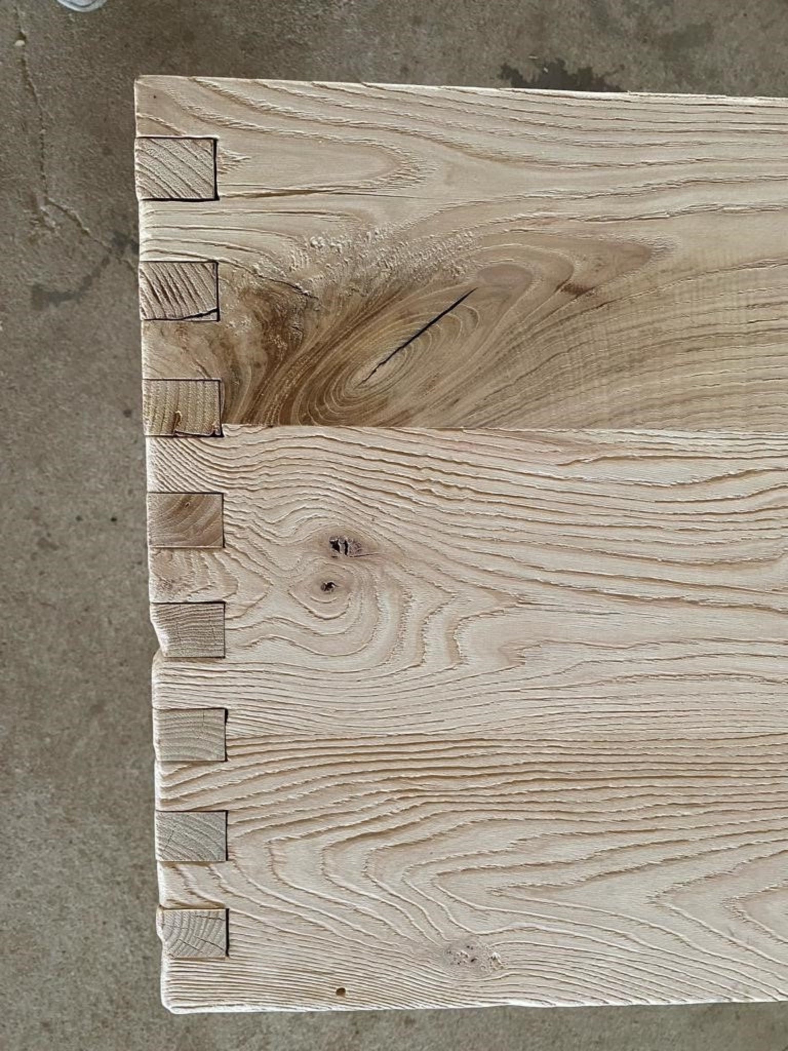 Narrow Entryway Live Edge Console Table  •  Handmade Farmhouse Reclaimed Oak Wood Furniture