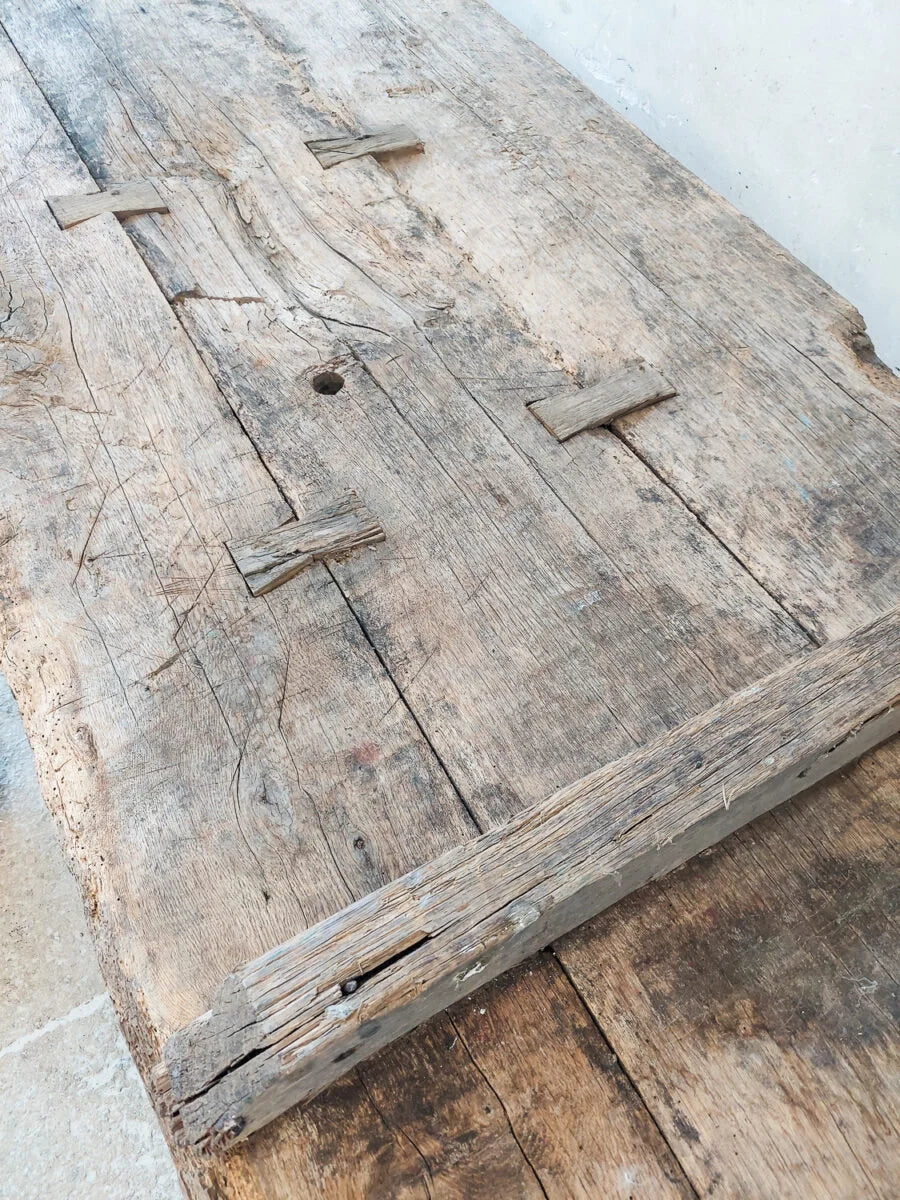 Primitive Rustic Large Coffee Table • Handmade Living Room Furniture