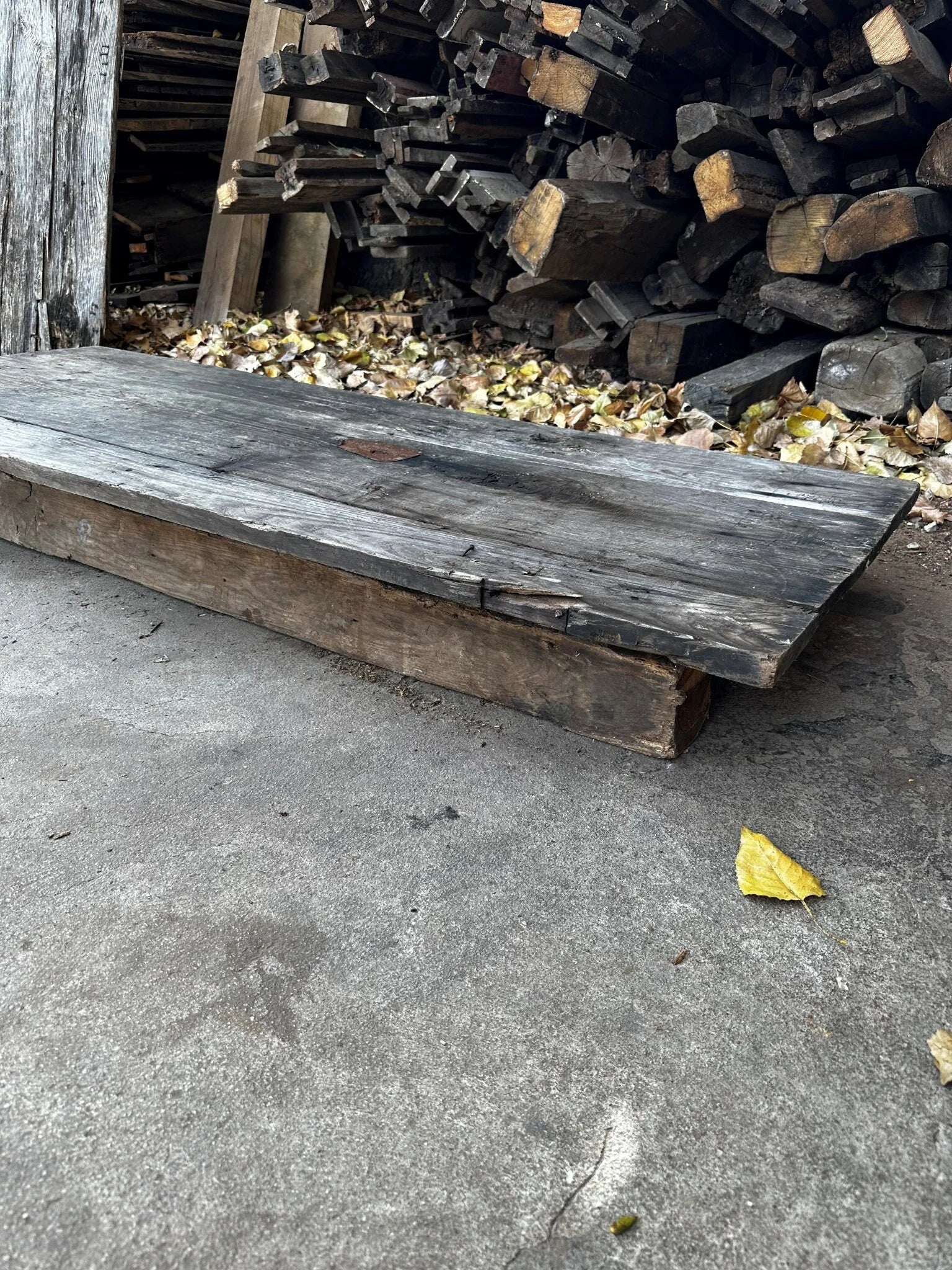 Vintage Door • Reclaimed Wood Table Top • Handmade Reclaimed Coffee Table