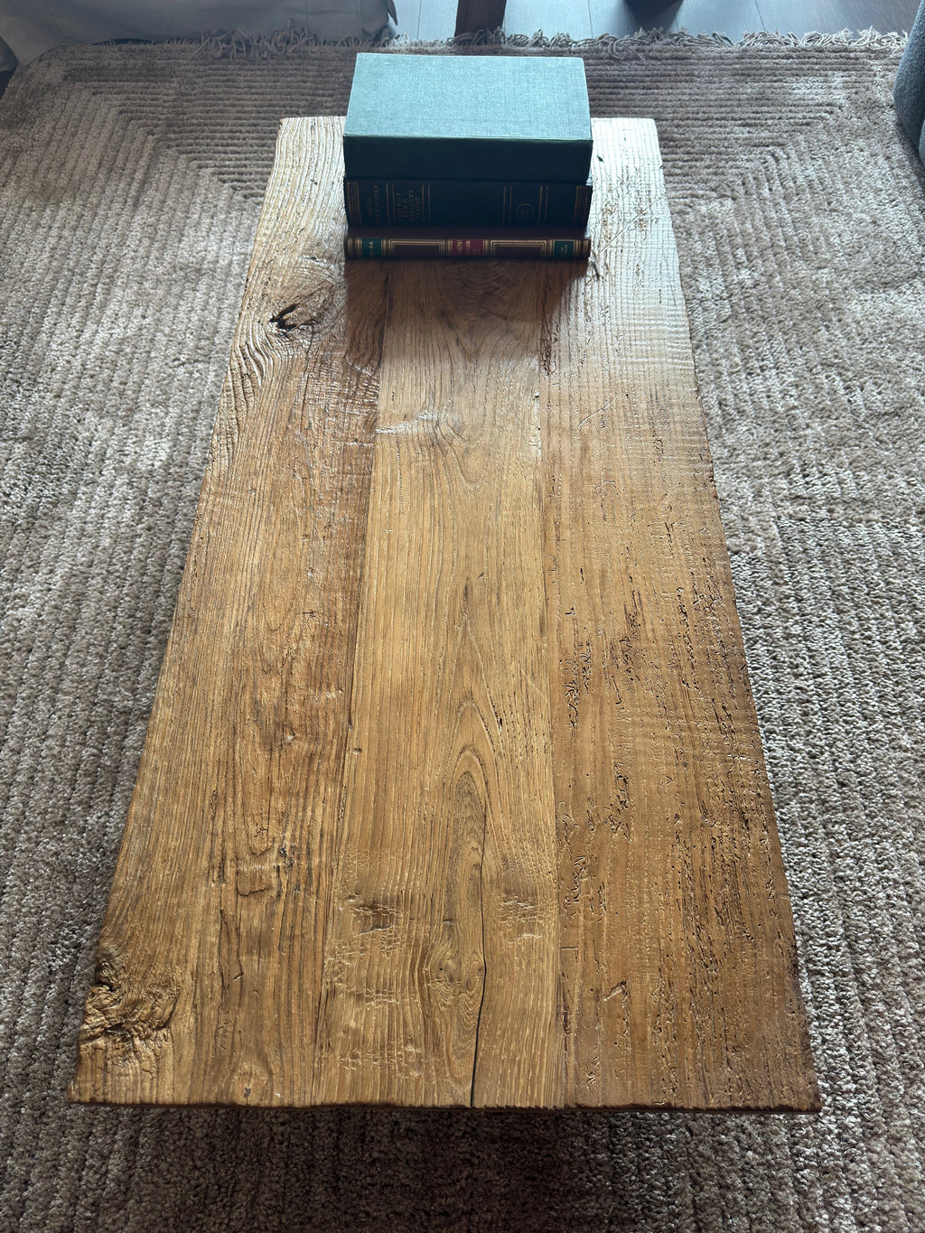 Rustic Low Coffee Table • Reclaimed Handmade Living Room End Table