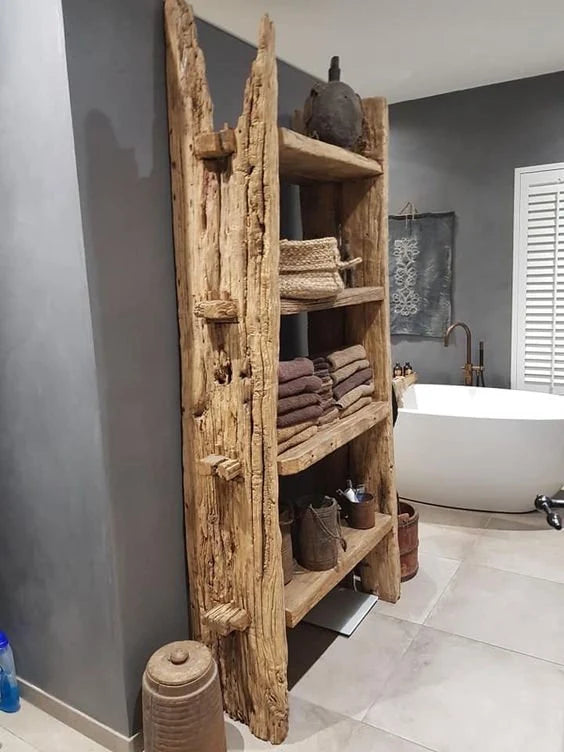 Reclaimed Wooden Shelves • Rustic Wood Shelf Kitchen - Living Room