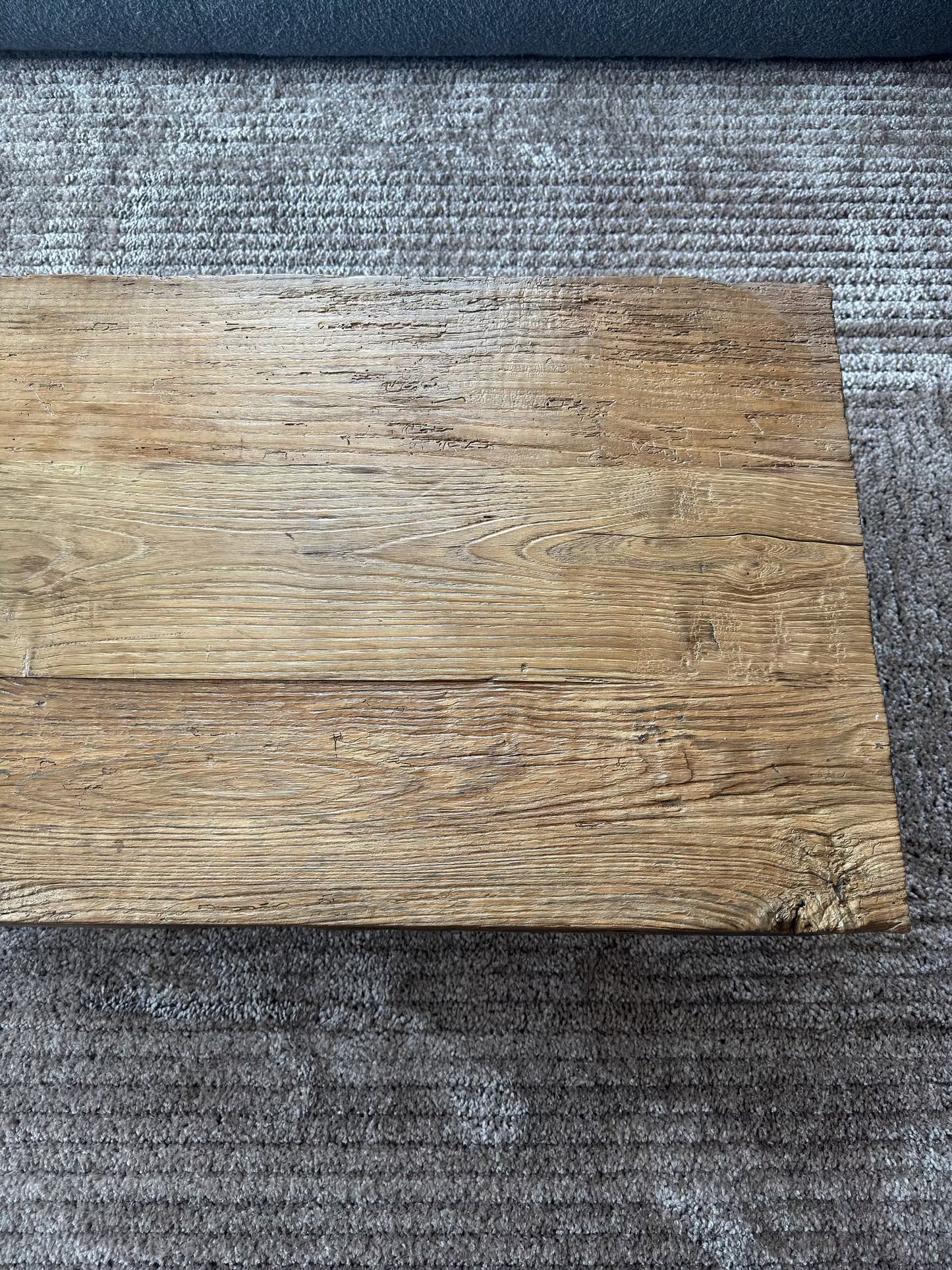 Rustic Low Coffee Table • Reclaimed Handmade Living Room End Table