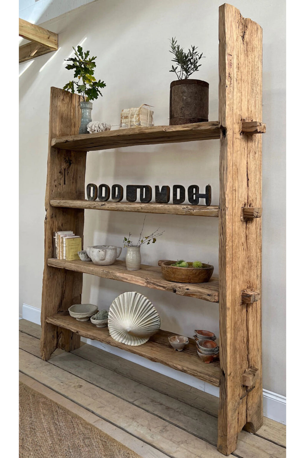 Reclaimed Wooden Shelves • Rustic Wood Shelf Kitchen - Living Room