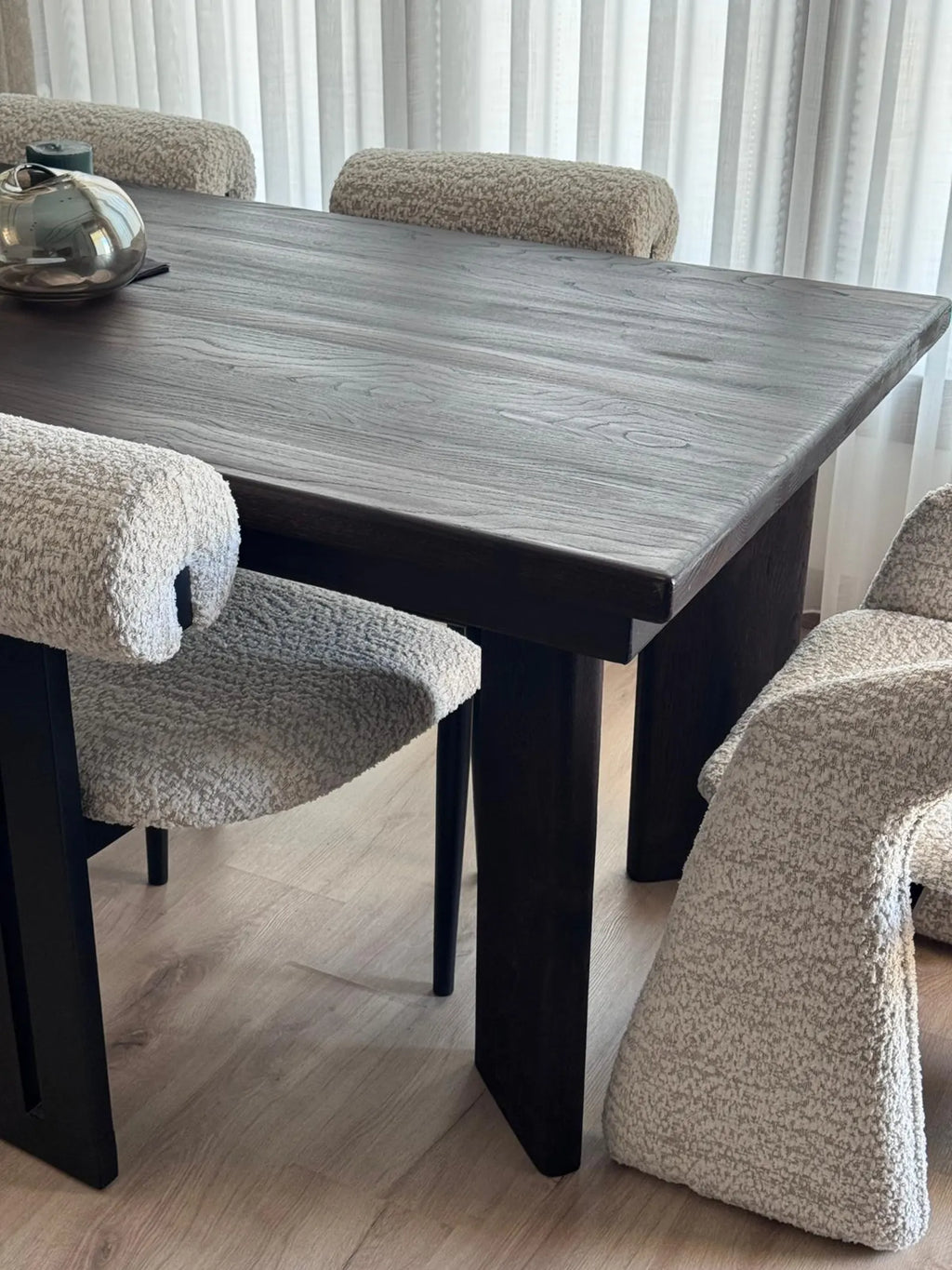 Rustic Oak Wood Dining Table • Handmade Farmhouse Dining Furniture