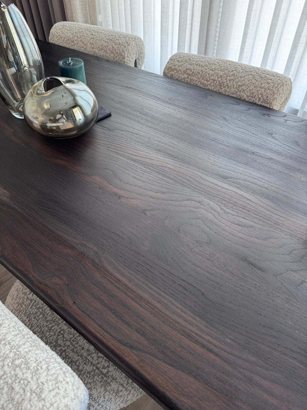 Rustic Oak Wood Dining Table • Handmade Farmhouse Dining Furniture