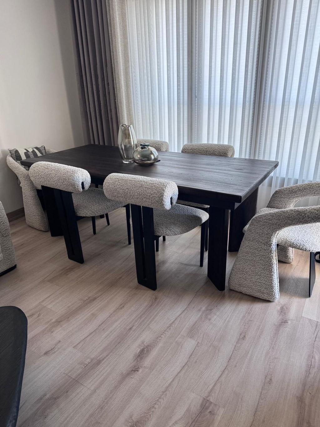 Rustic Oak Wood Dining Table • Handmade Farmhouse Dining Furniture