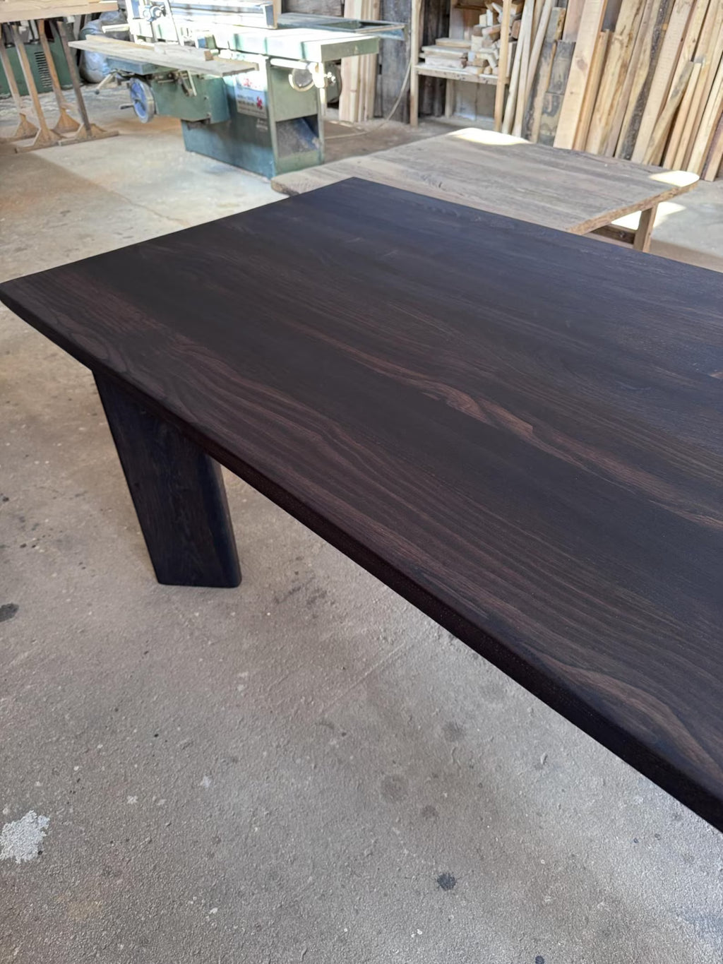 Rustic Oak Wood Dining Table • Handmade Farmhouse Dining Furniture