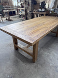 Reclaimed Oak Wood Dining Table • Handmade Farmhouse Dining Furniture