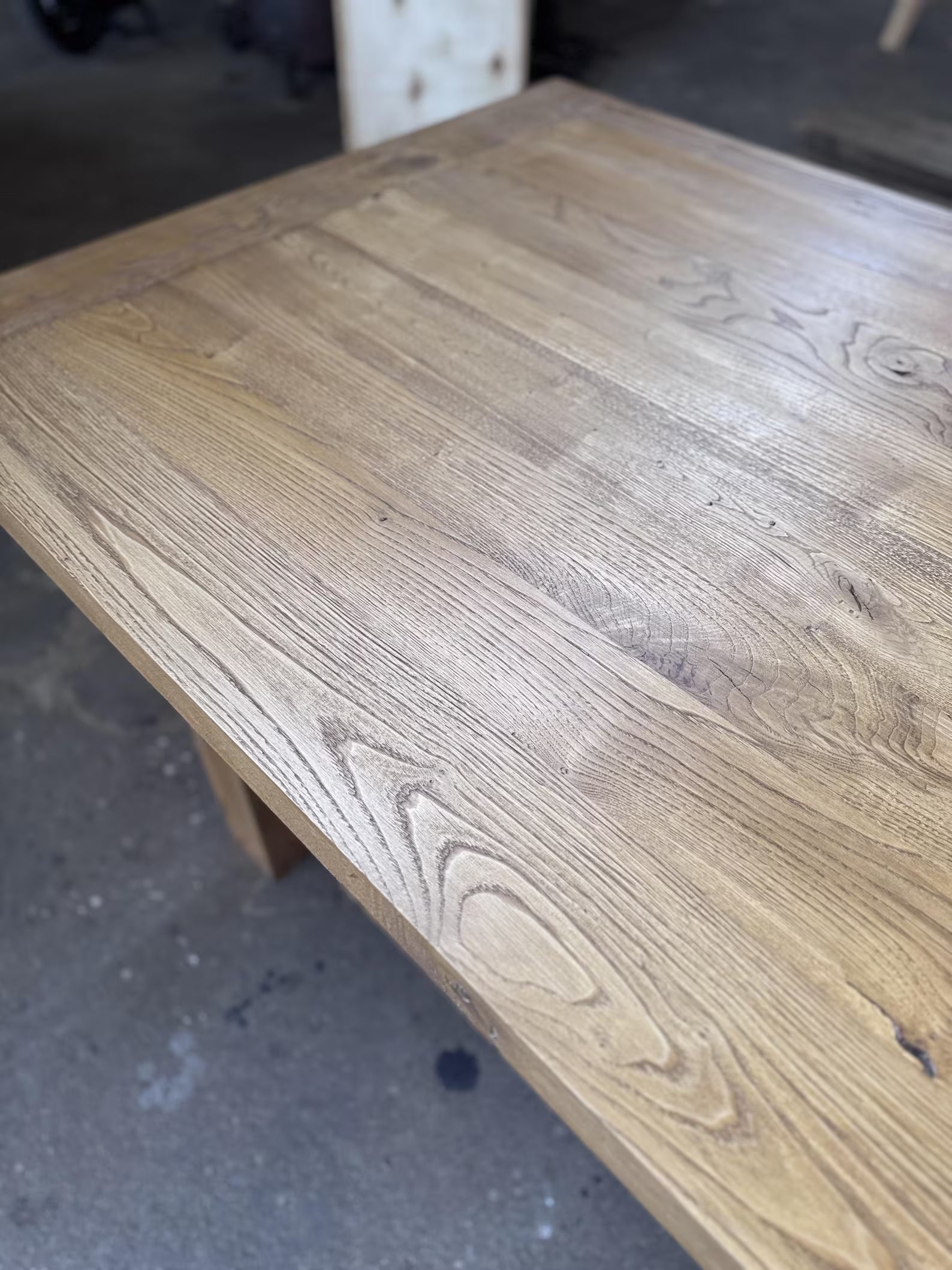 Reclaimed Oak Wood Dining Table • Handmade Farmhouse Dining Furniture