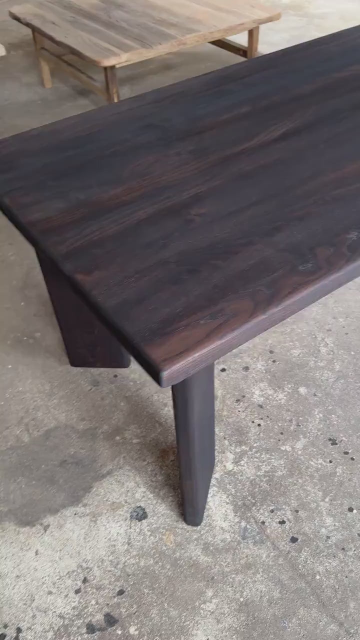 Rustic Oak Wood Dining Table • Handmade Farmhouse Dining Furniture