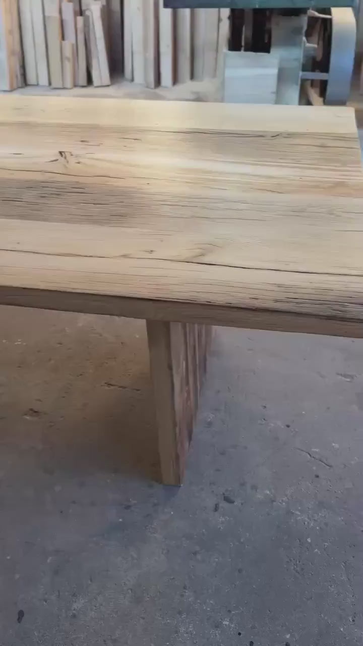 Reclaimed Wood Dining Table • Handmade Farmhouse Dining Furniture